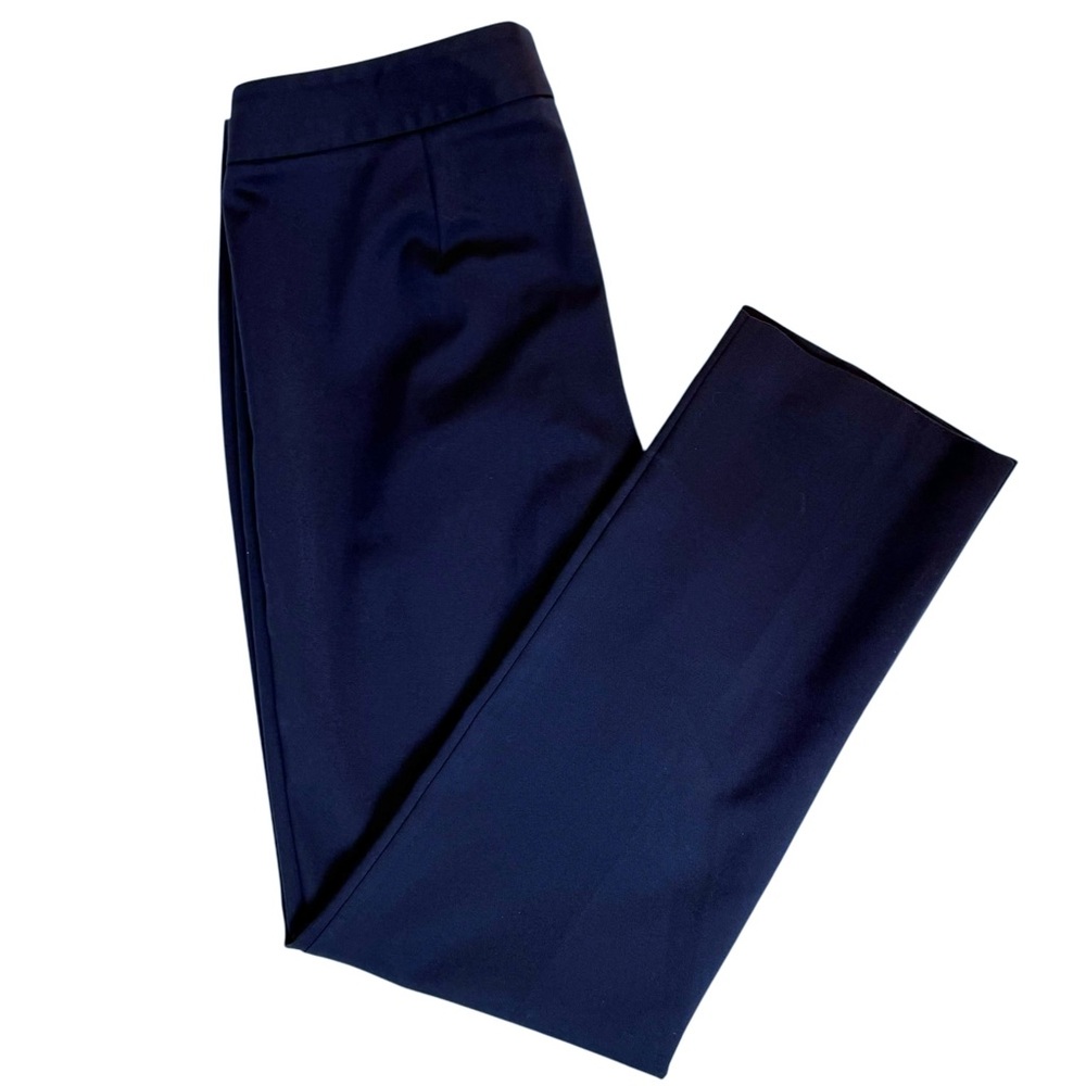Nordstrom Collection Cotton Blend Straight Leg Stretch Dress Pants Navy Size 6